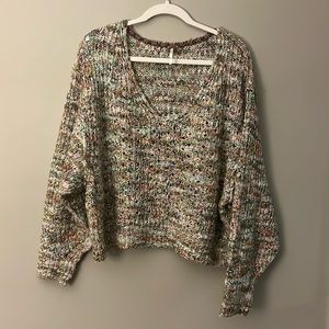 Free People v neck sweater